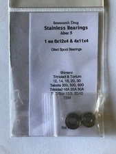 SHIMANO Trinidad & Torium 12, 14, 16, 20 & 30  Smooth Drag Ball Bearings