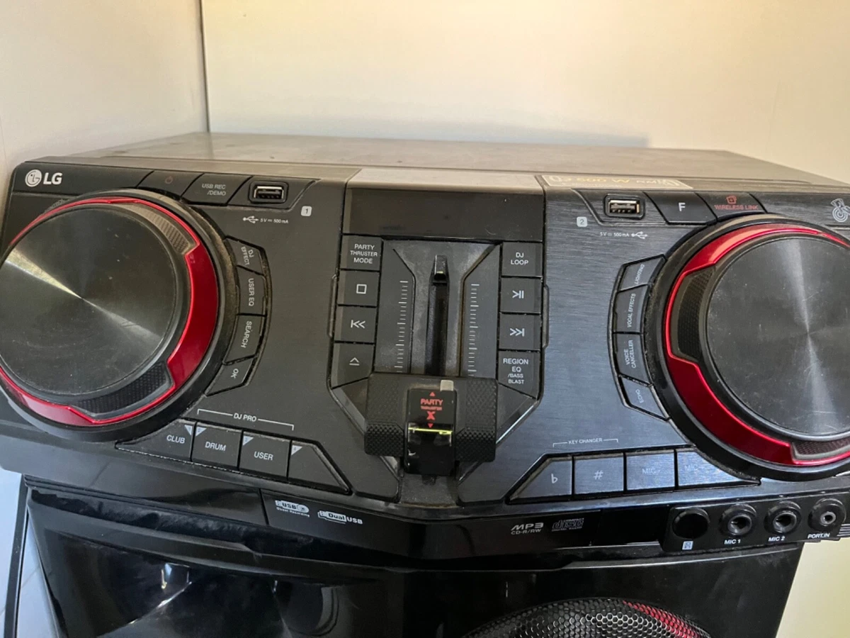 LG CJ98: LG XBOOM 3500W Hi-Fi Entertainment System with Bluetooth®  Connectivity