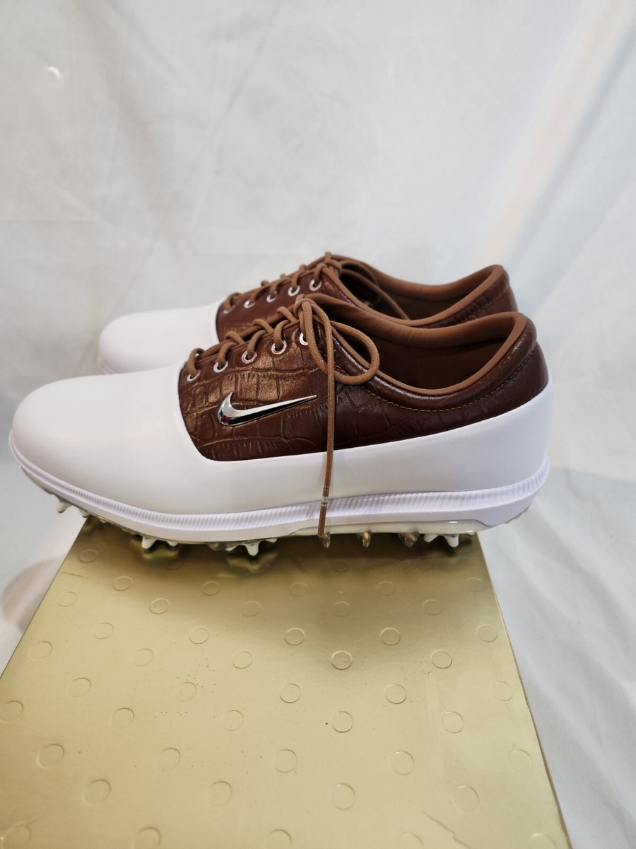 Nike Men's Air Zoom Victory Tour Golf Shoes White/Brown
