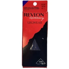 Vintage Revlon Revolutionary Legwear Every Day Control Top Pantyhose Size C Navy