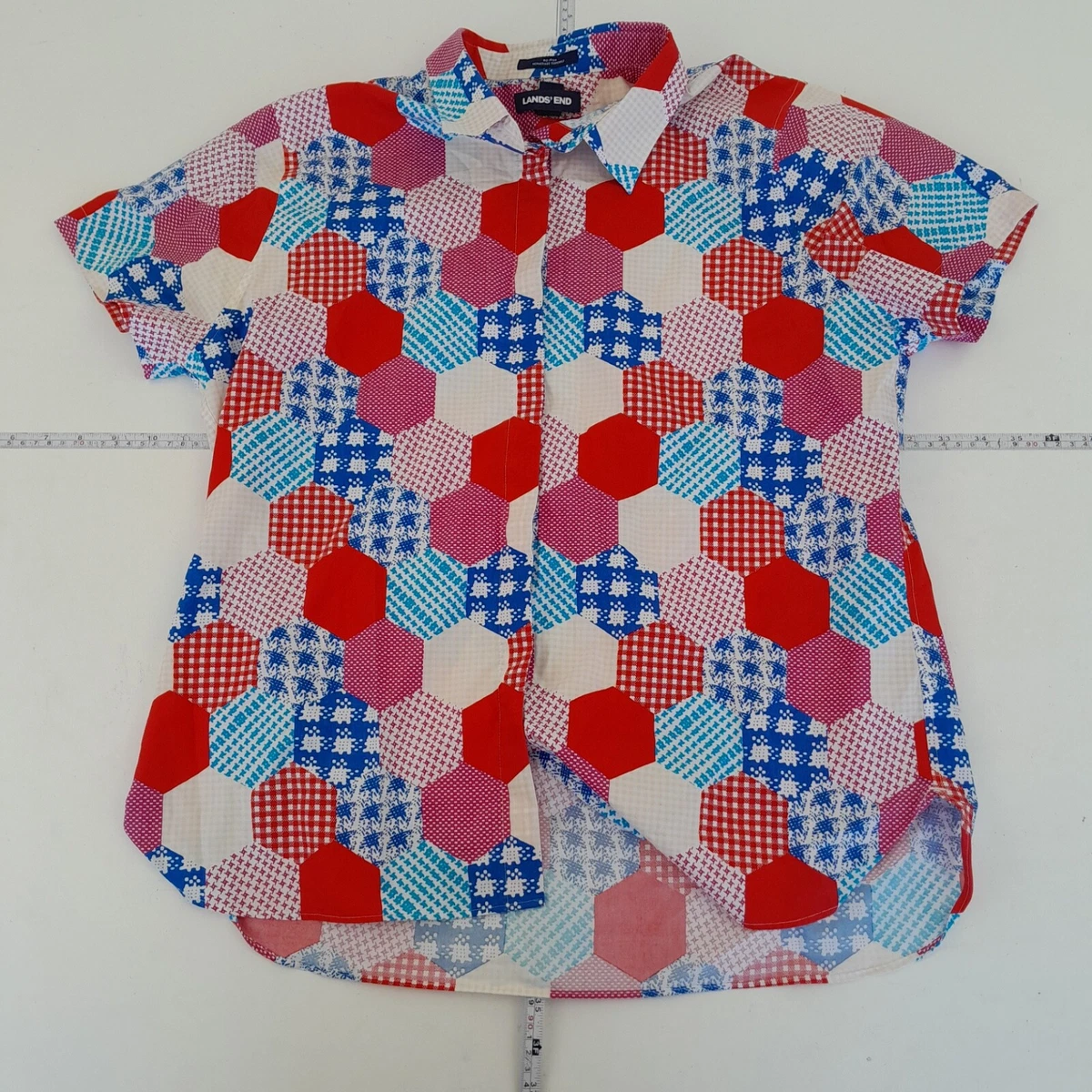 Camicia Da Donna Lands' End In Flanella Lunga - Vestibilità Boyfriend - Taglia XS Alta S - Foto 2