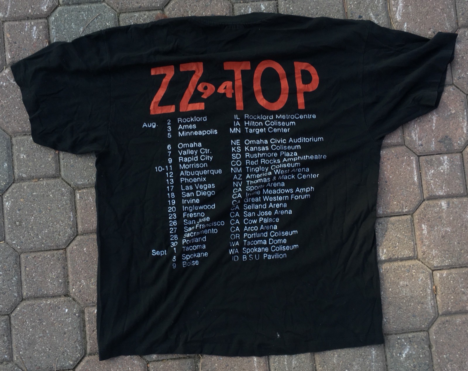 Vintage ZZ TOP Antenna World Tour 94 TShirt 1990s 90… Gem