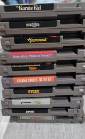 Original NES Nintendo System Console Bundle 75  Games 3 Controllers + zapper 