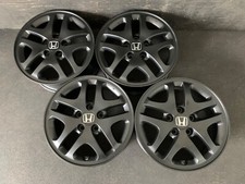 4 Honda Accord Satin Black Powder Coat Wheels Rims Caps 16 Hol.63823 4 Honda Accord Satin Black Powder Coat Wheels Rims Caps 16 Hol.63823