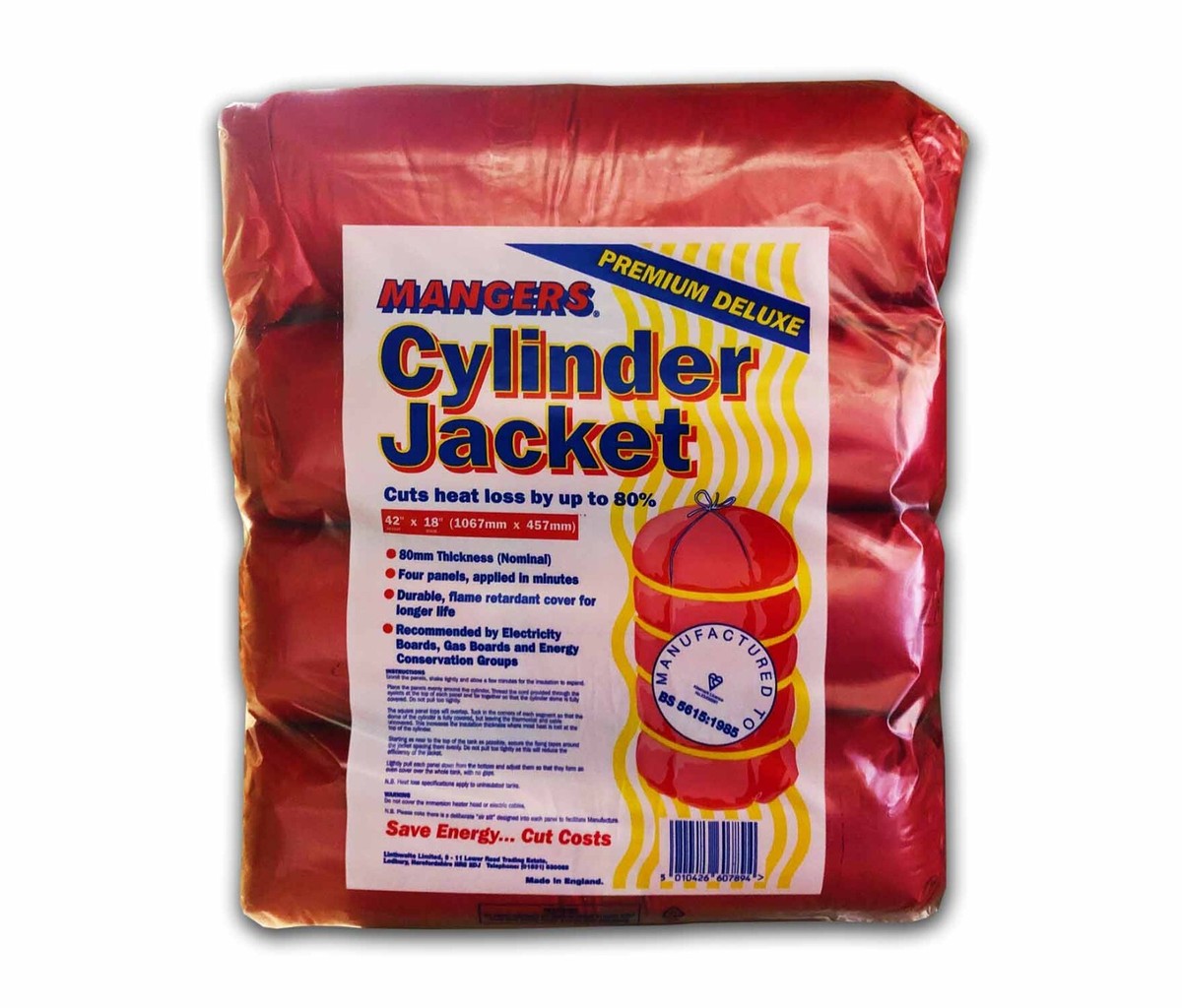 42 x 18 Hot Water Cylinder Jacket Tank Insulation Lagging Immersion Heater  5010426607894 | eBay
