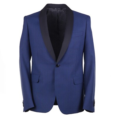 Brian Dales Slim-Fit Royal Blue Wool Shawl Collar Tuxedo 38R (Eu 48) Suit