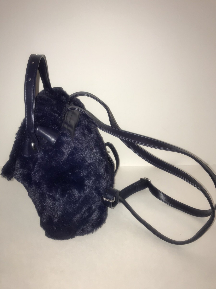 Swarovski Crystal Navy Blue Faux Fur Backpack NWOT Swarovski Crystal Navy Blue Faux Fur Backpack NWOT | eBay main image 2