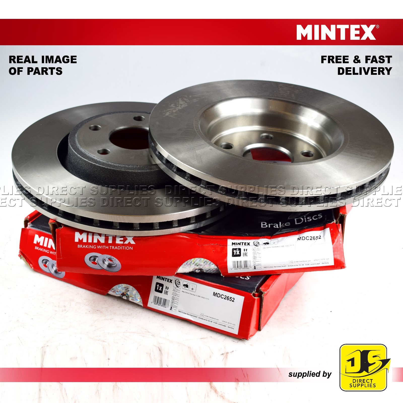 DODGE JEEP GRAND CHEROKEE IV 3.0 3.6 5.7 6.4  MINTEX FRONT DISC MDC2652 PAIR
