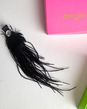 Cherry Chau Swarovski feather clip  vintage Selfridges Races Wedding