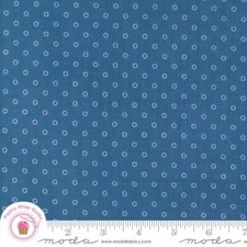 Moda 30's PLAYTIME 33758 21 Blue Circles LINZEE MCCRAY Quilt Fabric REPRODUCTI