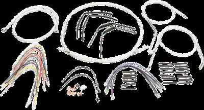 Magnum Control Clutch Brake Cable Kit Chrome 14-16 Apes Sportster 883 Low 07-10