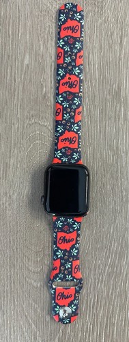 Ohio State Buckeyes Carnation Apple Watch Band - Picture 10 of 16
