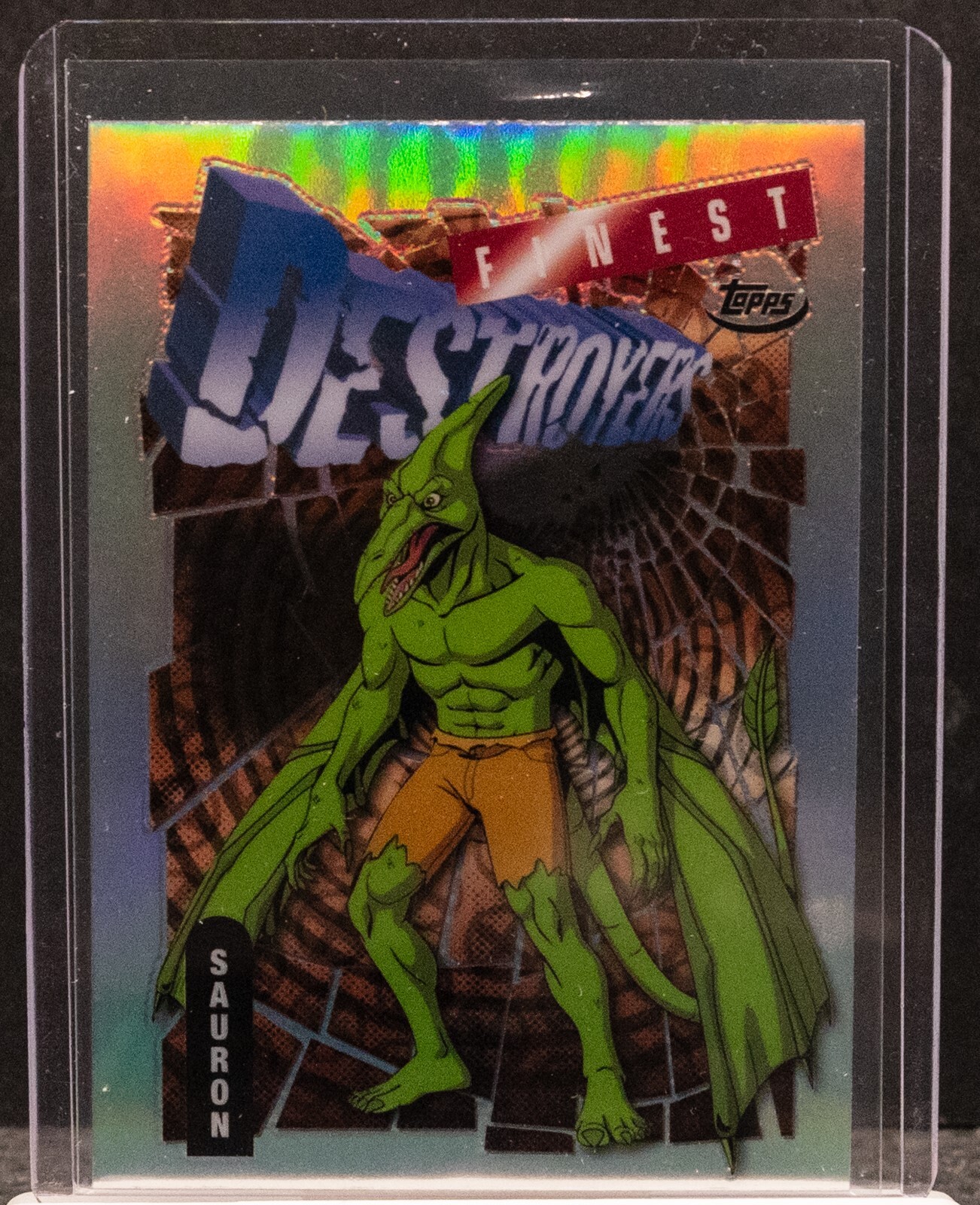 Sauron 2025 Topps Finest X-Men ’97 Refractor Destroyers Common 48