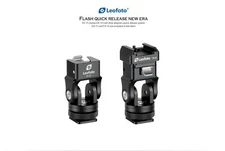 【US Dealer】Leofoto FA-15 Kit QR Tilting & Pivoting Cold Shoe Flash Adapter FA-10