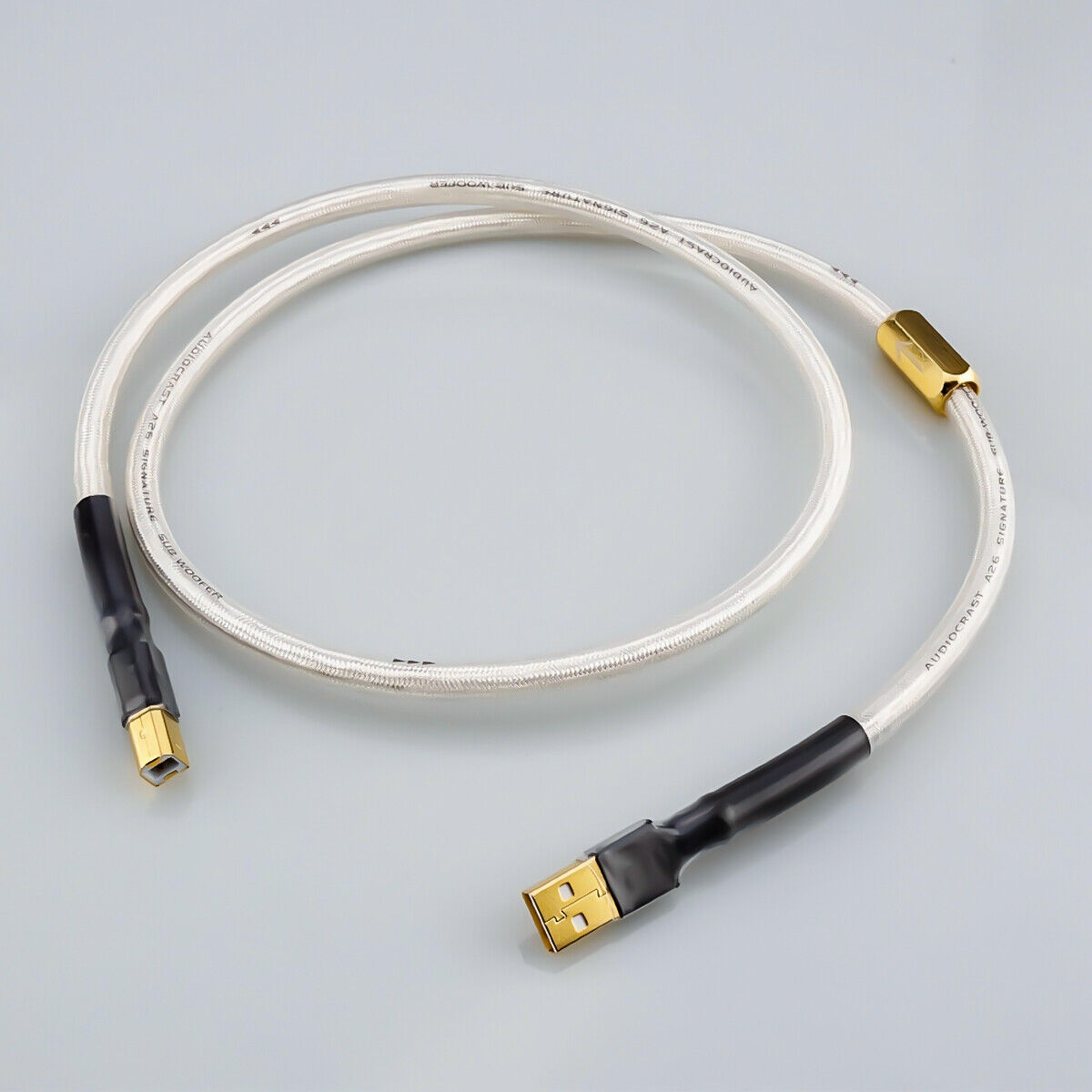 QED Silverplated Hifi usb Cable High Quality 6N OCC Type AB DAC Data