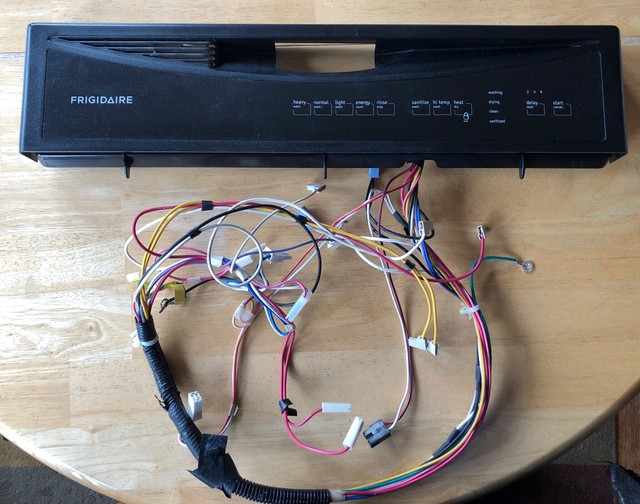 Frigidaire Dishwasher Parts Front Control Panel Assembly Wiring Harness