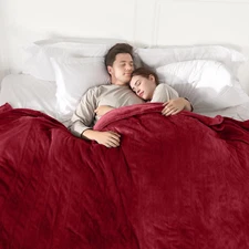 Heated Blanket Electric Blanket Queen Size, Super Soft Cozy Upgraded Flannel Fas