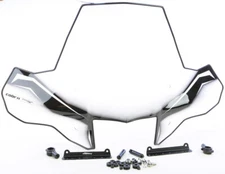 Powermadd Cobra Pro Tek Windshield, Headlight Cut Out with Standard Mount