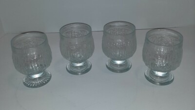 Set Of 4 Nanny Still Finnish Riihimaki Kehra Riihimäki Kehrä Drinking Glasses 