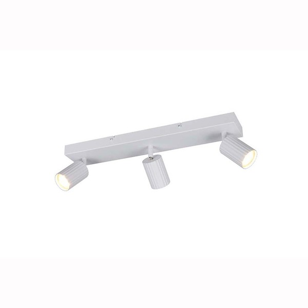 Deckenleuchte Deckenlampe Wohnzimmerlampe Metall Weiß 3-Flammig Schwenkbar L50Cm-image