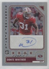 2023 Panini Donruss Optic Signature Series Holo Donte Whitner #SS-DW Auto 0nr3