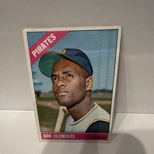 Topps 1966 Bob Clemente #300 Pittsburgh Pirates Base Set Called Bob on Card
