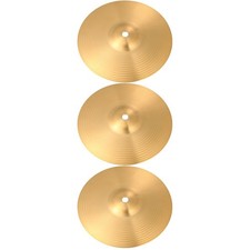 3 Count Brass Percussion Cymbal Practice Cymbals Old School Drum
