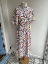 M&S Collection Floral Print Midi Prairie Dres...