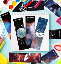 30 PC Bookmark Set Star Cosmic Collisions Galaxy 1.5" x 6" New Free Ship 409