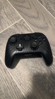 NINTENDO SWITCH PDP Faceoff Super Mario Bros Star Wired Pro Controller Black