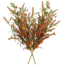 Artificial Fall Flowers 2 Pcs Dried Floral Arrangement Faux Fall Bouquet