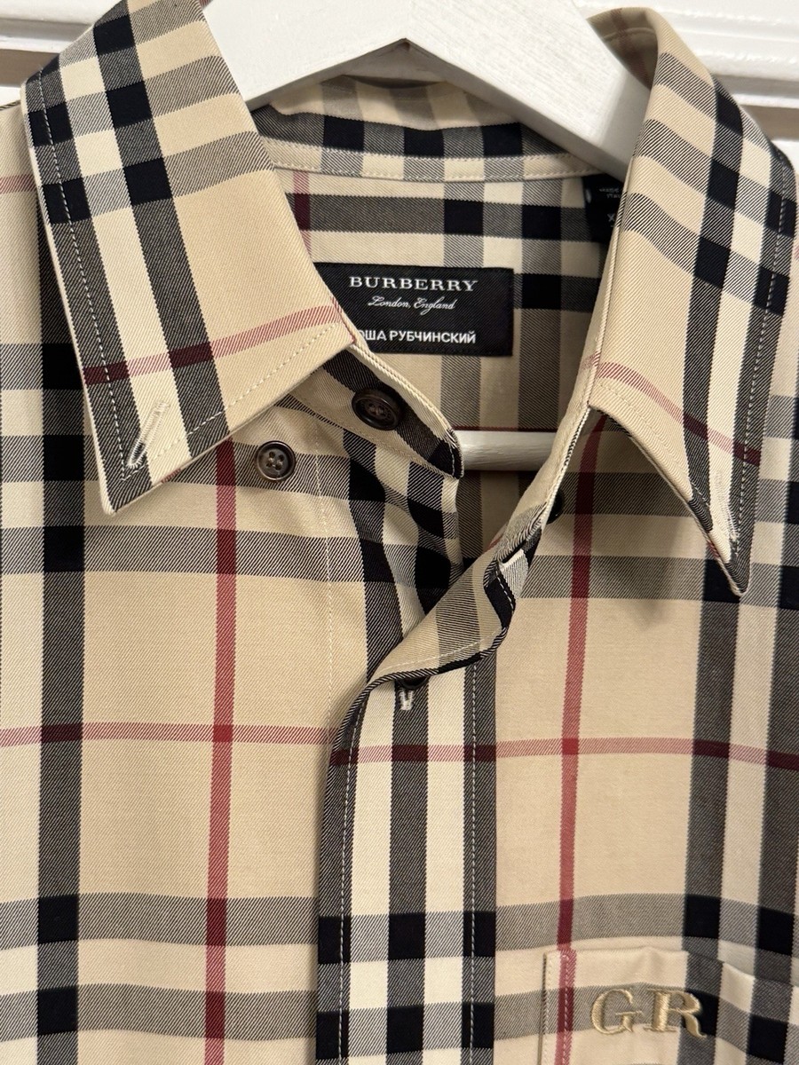 Burberry x Gosha Rubchinskiy Nova Check Logo Plaid Overshirt