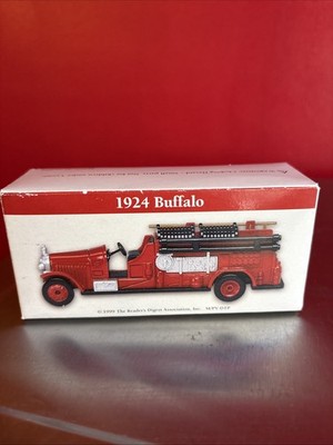 Fire Truck Reader's Digest Diecast 1924 Buffalo, 1:64 with Original Box, Mint