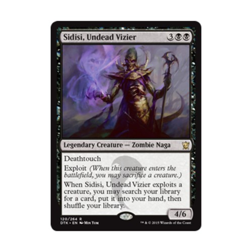 WOTC MtG Dragons of Tarkir Sidisi, Undead Vizier (R) EX