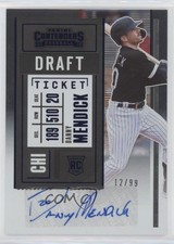 2020 Panini Contenders Rookie 2 Draft Ticket Blue 12/99 Danny Mendick Auto ni4