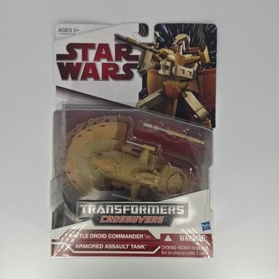 Star Wars Transformers Battle Droid Commander to Armored Assualt Tank NIB