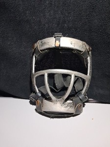 Pre-owned Vintage Umpire/Catcher's Metal Leather Mask. C
