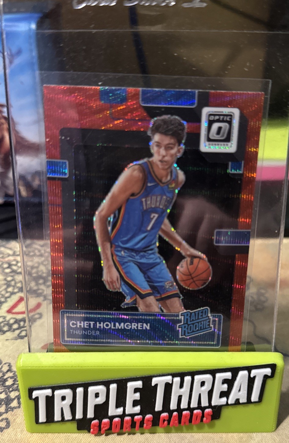 2022-23 Panini Donruss Optic - Chet Holmgren #208 Red Wave Prizm (RC)