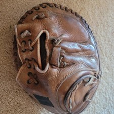 Vintage McKinnon C-6412 Full Grain Cowhide Catchers Mitt Baseball Glove