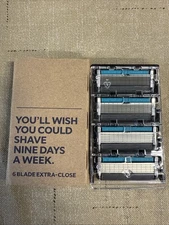 Dollar Shave Club - 6 Blade Razor Refills (4 Pack) - Unused Cartridges