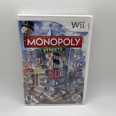 *SEALED* Monopoly Streets Nintendo Wii Hasbro 2010 (Small Tear In Plastic Wrap)