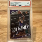 LEBRON JAMES PSA 9 2019 PANINI MOSAIC GOT GAME LA GRADED CARD LOS ANGELES LAKERS