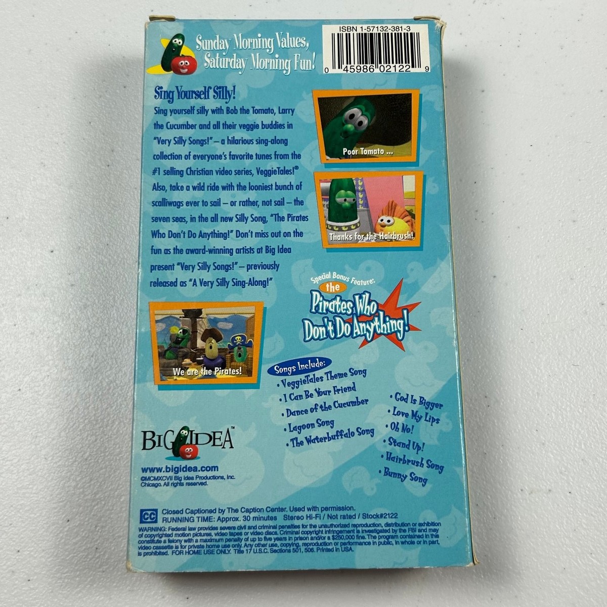 VeggieTales Very Silly Songs VHS 1996 Kids Sing-Along Big Idea | eBay