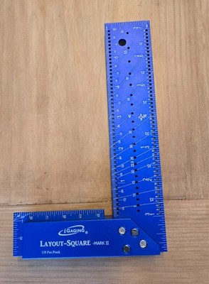 iGaging 7inch Layout Square True 90 Degrees with Case Unused in Great Condition