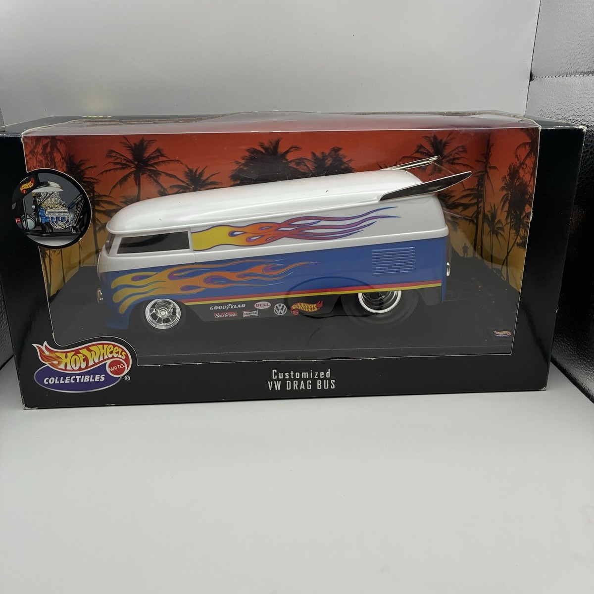 Hot Wheels Collectibles Customized VW Drag Bus 1:18 Scale NIB | eBay