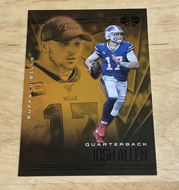 2020 Panini Illusions Josh Allen #52 Trophy Collection Orange Buffalo Bills