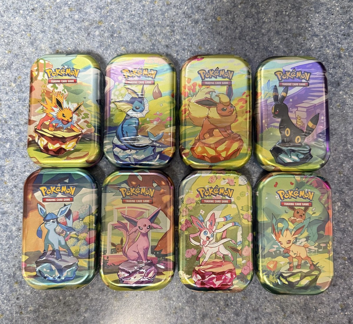2025 Pokémon Prismatic Evolutions Scarlet & Violet Mini Tins (Full