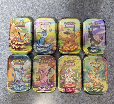 2025 Pokémon Prismatic Evolutions Scarlet & Violet Mini Tins (Full