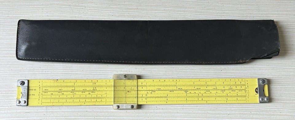 The all-metal Pickett N902-ES in bold yellow is the iconic slide rule that NASA astronauts carried to the Moon — that's a heck of a conversation starter.