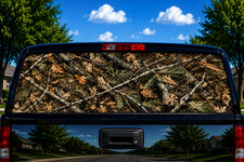 Camo Perforated Truck Rear Window Decal Camo Perforated Truck Rear Window Decal